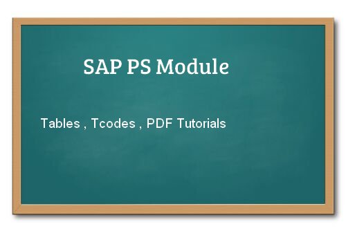 SAP PS Module