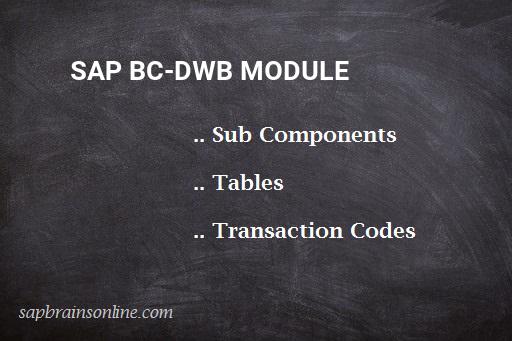 SAP BC-DWB module