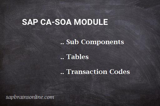 SAP CA-SOA module