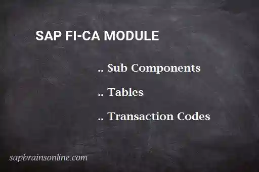 SAP FI-CA module