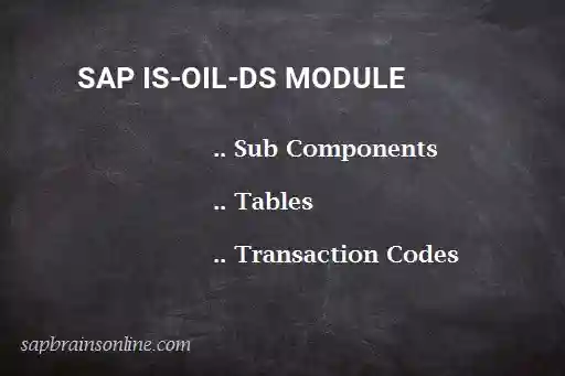 SAP IS-OIL-DS module