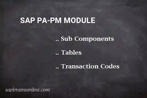 SAP PA-PM module