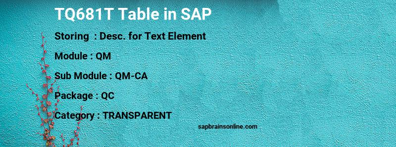 SAP TQ681T table