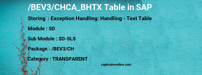 SAP /BEV3/CHCA_BHTX table