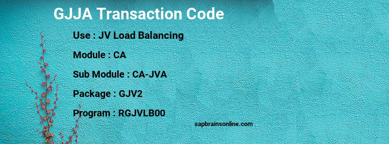 SAP GJJA transaction code