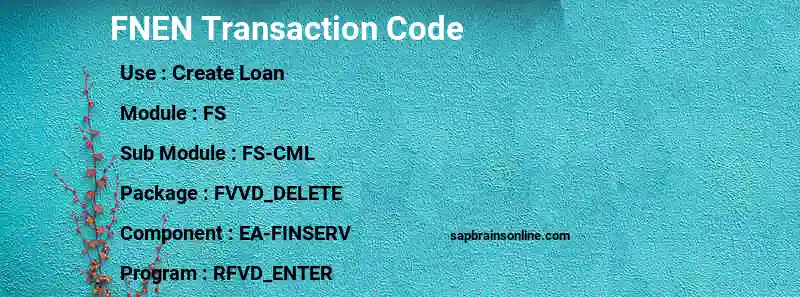 SAP FNEN transaction code