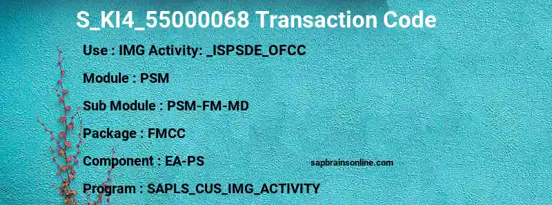 SAP S_KI4_55000068 transaction code